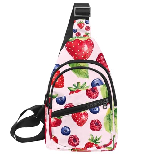 Mochila cruzada pequeña para mujeres y hombres bolso de pecho deportivo multicolor