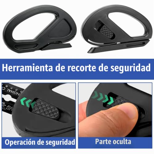 Miniatura 4 de 3 Piezas Cortador De Papel De Regalo, Cortador De Papel De Regalo Deslizante, Cortador De Embalaje De Regalo Para Rollos De Papel