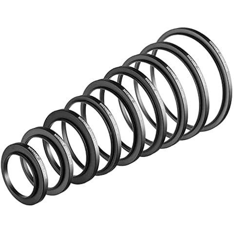NEEWER 9PCS Camera Lens Adapter Rings Cover