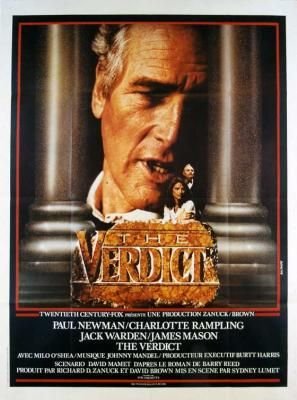 Affiche The Verdict 1982 Sidney Lumet avec Paul Newman format 40x60 cm pour collectionneur
