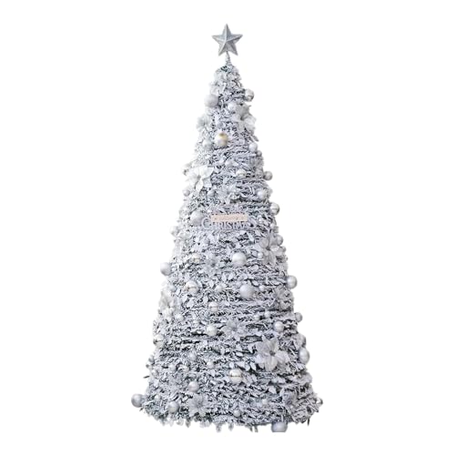 PZOFERLIN Christmas tree and decorations Pull Up Foldable Christmas Tree 1.65m With Decorations