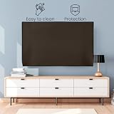 kwmobile Pokrowiec na telewizor 85" do użytku wewnętrznego - Osłona na ekran telewizora - Pokrowiec przeciwkurzowy na ekran TV - Pokrywa na telewizor - Czekoladowy
