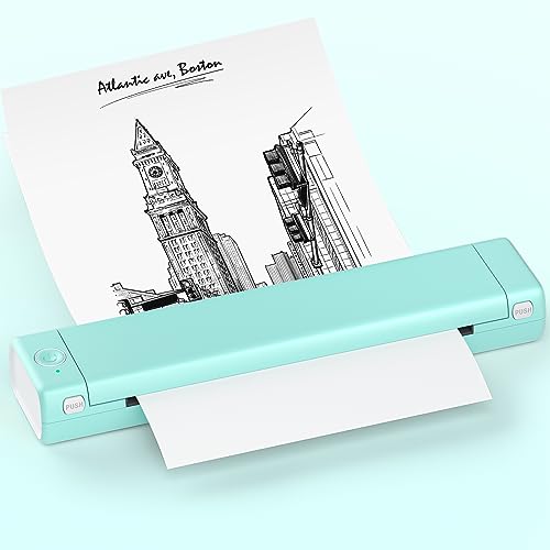 Itari M08F oCv^[ A4 ~jgщƒpportable printerM] v^[ ƒpуItBXp̃|[^u 8.26"x11.69" A4 MT|[g BluetoothڑΉ Android IOS db