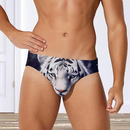 Tiger Stars Cloud Men's Swim Briefs Sexy Bikini Swimsuit Beach Shorts Underwear Low Waist4