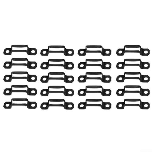 Juego de 50 tornillos de conexión invisibles para armarios laminados e instalación de herrajes de armario (negro)