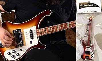 Keychain Guitar Bass Rickenbacker 4001 Fireglo