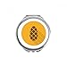 Thanksgiving Day Orange Pattern Hand Compact Mirror Round Portable Pocket Glass