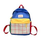 Nicecy Fashion Color Matching Rucksack mit großem Fassungsvermögen einfache, atmungsaktive Schultasche