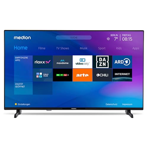 MEDION P13251 (MD 29231) 80 cm (32 Zoll) Full HD Fernseher (Smart-TV, HDR, Netflix, Prime Video, PVR, Bluetooth, Triple Tuner Receiver) – Bild 8