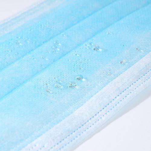 Máscara facial descartável de camada tripla com laço elástico para orelha, máscara respirável antiqu