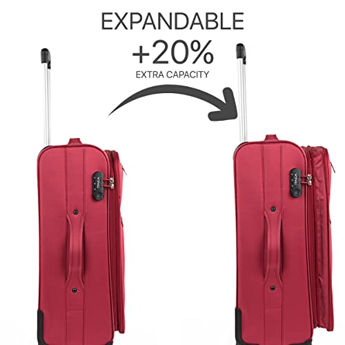 Kofferset Weichschale ITACA Exklusives Koffer Set mit Rollen