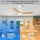 CJOY Deckenventilator mit Beleuchtung, 107cm Deckenventilator mit Licht Leise, 6 Geschwindigkeiten, Umkehrbar, Timer, Speicher 3CCT, Dimmbar, Holz Deckenventilatoren für Schlafzimmer/Wohnzimmer/Küche