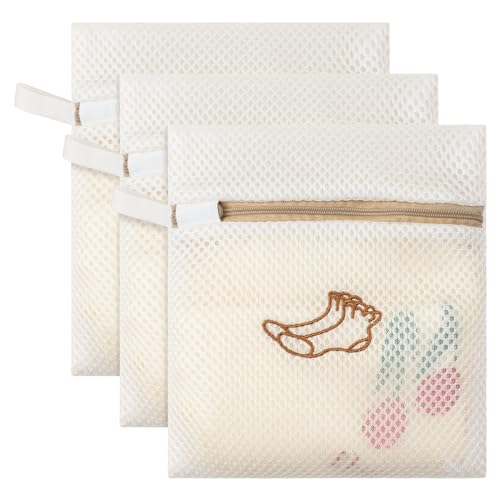 Image of 3 Pack Sock Laundry Bags by MDSXO- Small Durable Lingerie Delicates Bag for Washing Machine for Socks, Masks, Underwear [3 Pack]