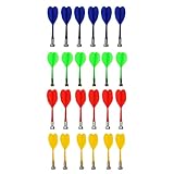 Emballage: Comprend 24 fléchettes de sécurité, y compris 4 couleurs de rouge, vert, bleu, jaune, 6 de chaque couleur, suffisamment pour que vous puissiez utiliser et remplacer.