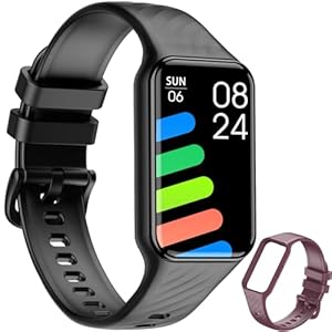Smartwatch Damen Herren, 1.47'' HD Display, Leichtgewichtig Fitnessuhr, FitnessTracker mit 100+ Sportmodi,Puls-SpO2-Schlaf-... Uhr für Android iOS (2 Armbändern)
