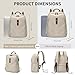 GOLF SUPAGS Laptop Backpack Purse for Women Fits 16 Inch Notebook Casual Daypack Work Travel College Bookbag Fashion Computer Bag (Apricot, 16 Inch)
