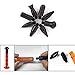 LadyRosian 16PCS Car Paintless Dent Repair Tools Aluminum Dent Hammer with Knock Down Head Tap Kit Leveling Telescopic Hammer Set for Car Hail Damage Repair