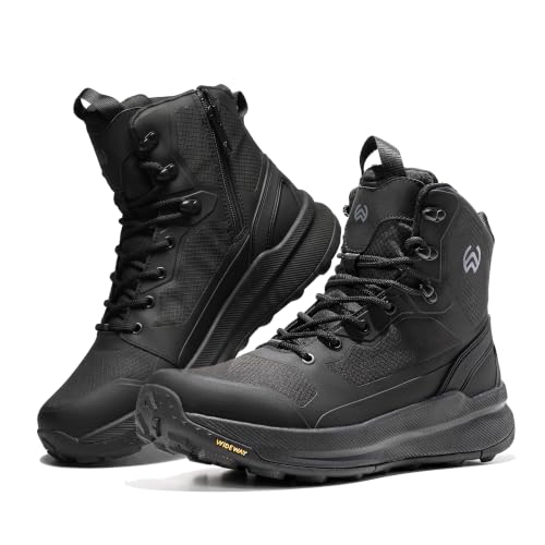 Image of Men's Military Tactical Boots Side Zipper Combat boots Lightweight