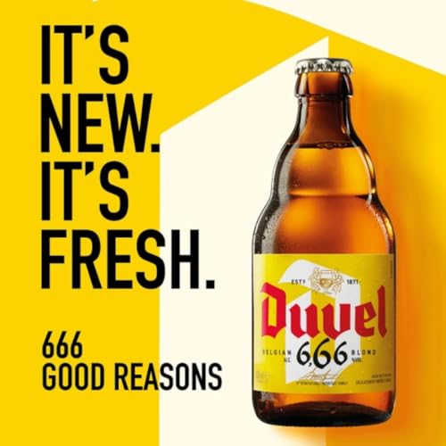 Kit 6 Cerveja Belgian Strong Blonde Ale Duvel 6,66 330ml + Copo Oficial