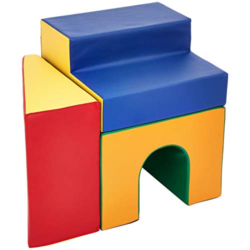 Amazon Basics Kids Soft Play Tunnel, Crawling Tunnel for Toddlers, Indoor Gross Motor Toy, 60 x 20 x 15 inches view 4