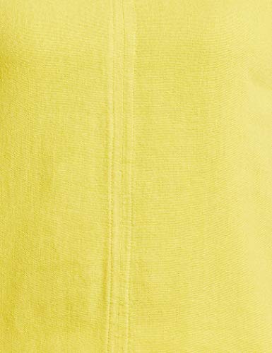 Image of Marks & Spencer Womens Solid Linen Blend V-Neck Regular Fit Top