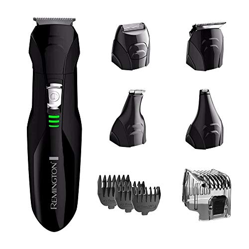 Remington Recortadora recargable para barba, bigote, nariz y oidos, pg6020b Negro