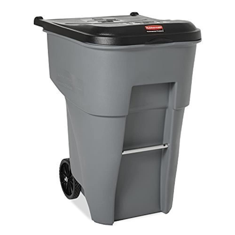 Rubbermaid Commercial Products Brute Rollout Trash/Garbage Can/Bin with