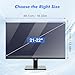 Qoosea Blue Light Screen Protector for Computer Monitor: 21-22 inch Anti Blue Light Filter Panel for 16:9 Desktop PC UV Computer Screen Protector for Eyes (19.33x12.48 inches)