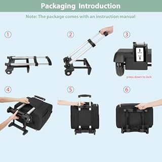 MATEIN Rolling Laptop Bag for Women, 15.6 Inch Rolling Briefcase with Wheels &Detachable Cart, Roller Computer Teacher Tote Bag with Insulated Lunch Box for Nurse Work Business Office, Deep Black