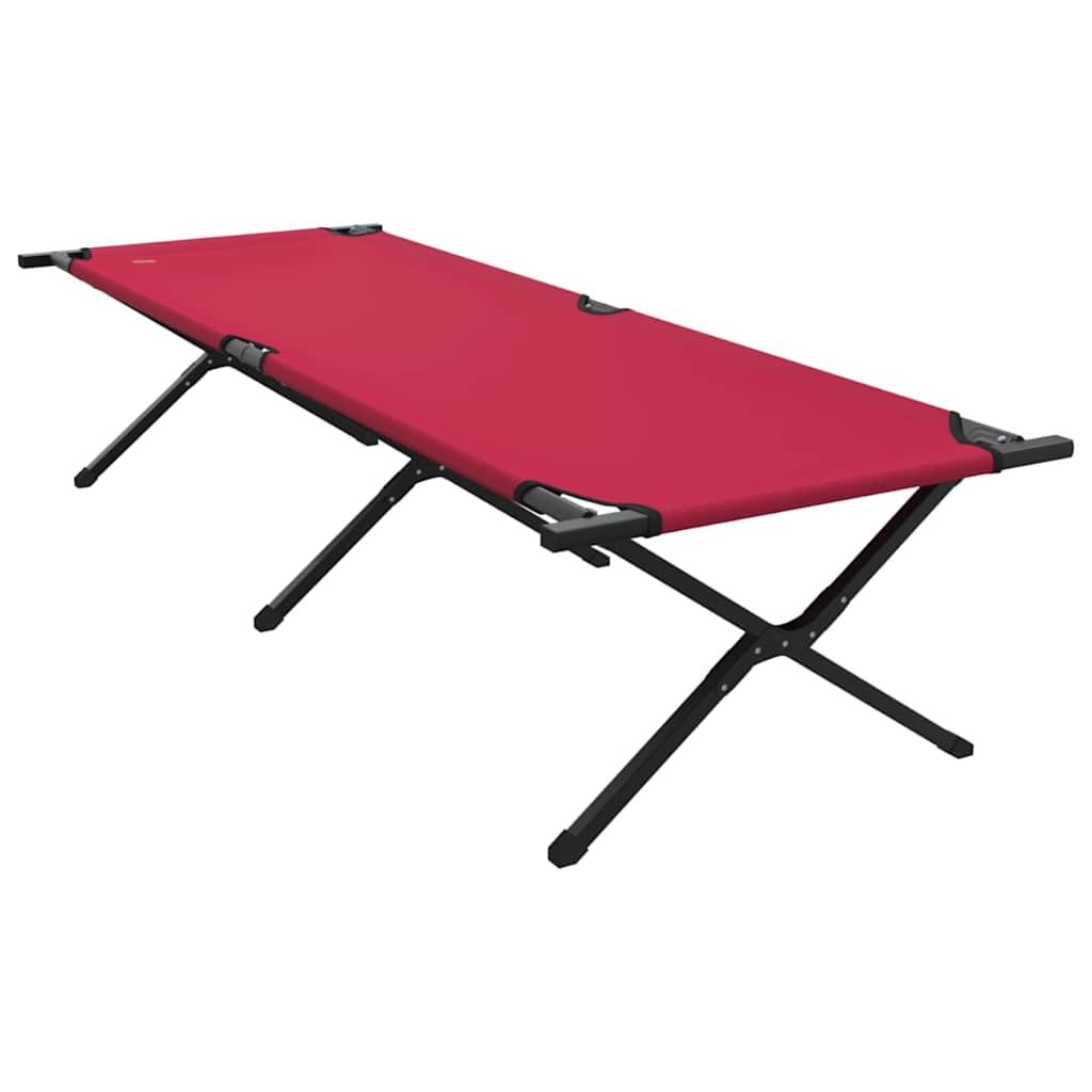 INLIFE Klapp Schlafbett fürs Camping Rot Ox Stoff,Sportartikel,Outdoor-Aktivitäten,Camping & Wandern,Camping-Möbel,Feldbetten,Rot,8.8 KG,42003188