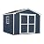 Handy Home Products Charleston Value Gable 10x10 Do-It-Yourself Wooden Storage Shed with Floor