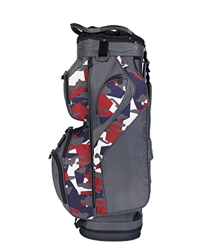 Subtle Patriot Hero Golf Cart Bag – Ultralight And Organized Golf Bag For Men/Versatile Design For Cart Riding/Hold 15 Golf Clubs W/ 11 Pockets/14 Way Top/Water Resistant/For A Proud American #TOP3