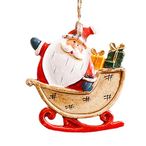 Snowman Santa Ornament Vintage