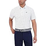 Ben Sherman Extra weiche Herren-Golf-Shirts, dehnbar, feuchtigkeitsableitend, geruchsabweisend, Marshmallow, XL