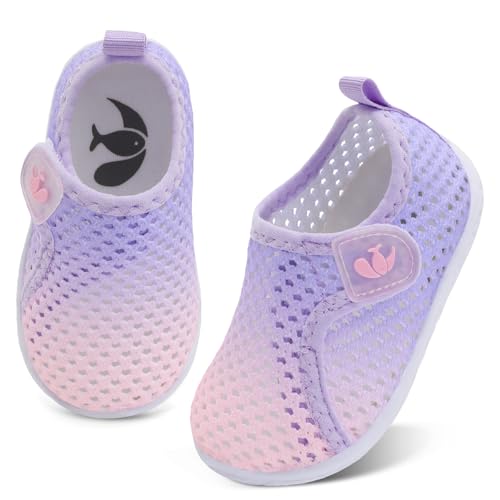 Image of FEETCITY Boys Girls Water Shoes Kids Aqua Socks Quick Dry Barefoot for Beach Swimming Pool