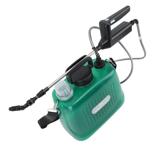 Batteriebetriebener Sprüher 8L, Upgrade-Elektrosprüher mit 4 Nebeldüsen, Wiederaufladbarem USB-Griff und Einziehbarem Stab, Unkrautwassersprüher mit Verstellbarem Schultergurt