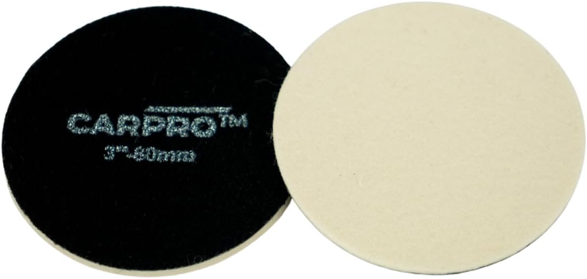 CARPRO Glass Polishing Pad - Polish Glass Scratches Etching, Correct and Clean Damaged Windshield & Window Glass - 5" (1 Pack)