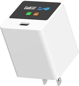ISDT GaN USB C Charger 65W - PD Fast Compact Wall Charger Block with LED Display - Mini Travel Power Adapter Compatible with iPhone Pro Max,MacBook Air Pro,iPad Switch,Galaxy,Laptop,XPS13,Pixel