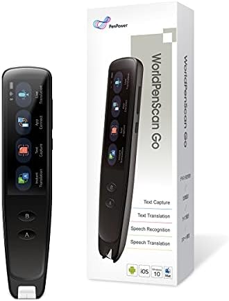 PenPower WorldPen Scan Go | OCR Reading Pen with Text to Speech | Pen Scanner for Data Input | Pen Translator for Second Language Learners| Wireless Standalone | LCD Touchscreen | Wi-Fi Connection