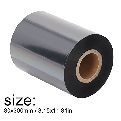 Label Ribbon, Black Thermal Transfer Ribbon Resin, Thermal Transfer Ribbon Compatible for TSC, for Argox, for, for 110mm*300m, Impact Printer Ribbons (80mm*300m) - Image 2