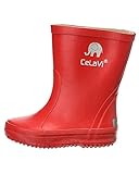 CeLaVi - Basic Wellies, Barco de lluvia Unisex Niños, Roth, 35 EU