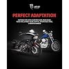 MZS Motorcycle Foot Pegs, Touring Front Floorboards Cruiser Rear Footboards Skeleton Chrome Compatible with Sportster Softail Dyna V Rod Road Glide Electra Street Glide Road King Trike 1984-2025