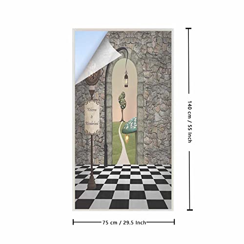 Cartoon Window Film Stained Glass Black Green Non-Adhesive Opaque Static Cling Vinyl Bathroom Door Stickers Decorative Coverings For Home Office #TOP1