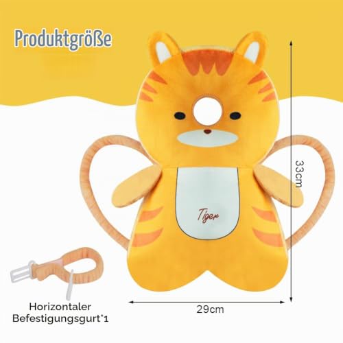 Vicloon Baby Kopfschutz, Verstellbare Schutzkissen Baby, Atmungsaktive Baby Head Schutzpolster für Kinder 4-24 Monate… – Ansicht 2