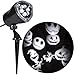 Gemmy Disney Jack Skellington Nightmare Before Christmas White Led Whirl-a-Motion Halloween Outdoor Stake Light Projector