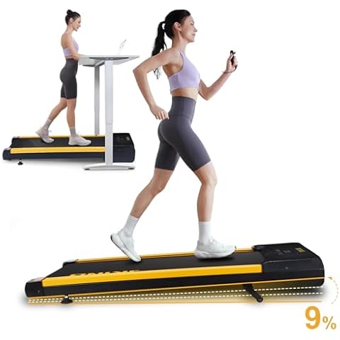 Walking Pad Treadmill with 9% 5° 9 Level Auto Incline，Under Desk Treadmill, Automatic Lifting Jogging Treadmill with Remote Control and LED Display,2.5HP Portable Walking Treadmill Cover