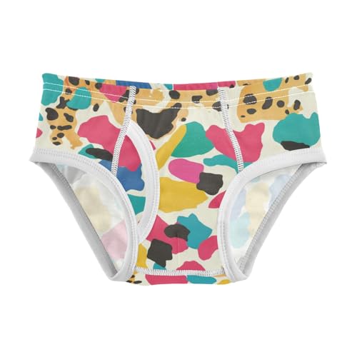 KLL Cheetah Print Toddler Boys Comfort Briefs Underwear Cute Children Undies