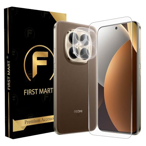 Image of FIRST MART HD+ UV Tempered Glass for Redmi 15 Pro Plus With Clear Camera Lens Protector & Installation Kit | Edge-to-Edge, Case-Friendly, Scratch Resistant | Pack of 1
