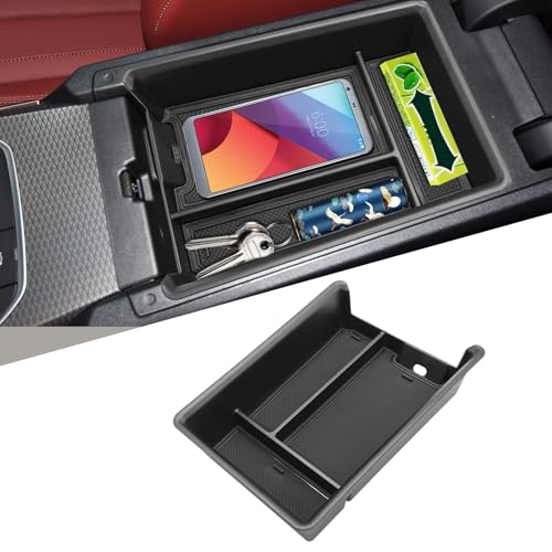 TTCR-II Compatible with 2019-2024 2025 2026 BMW 3 Series Center Console Organizer, For BMW 4 Series Console Organizer Tray i4 G26 2021-2026, For G20 325i 328i 330i and G22 430i 440i Center Armrest Box