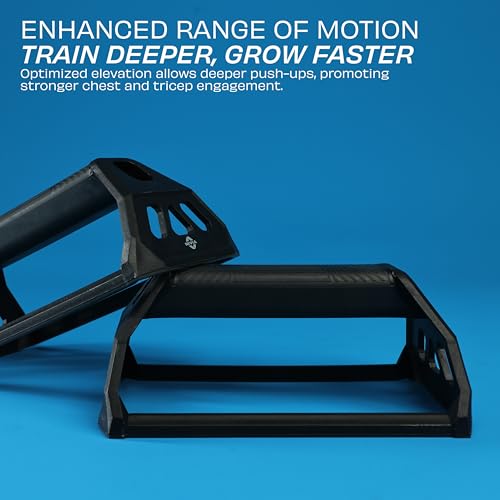 Image of Nivia Performance Push-Up Bar, Home Gym Equipment for Men & Women, For Training, Exercise Push up Stand, Gym Accessories, Home Use for Chest, Anti-Slip Push Up Stand (Black)